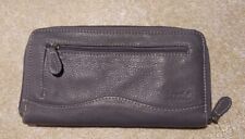 Tignanello Genuine Leather Zip Around Wallet GRAY