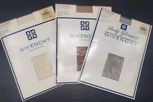 (3) 157 Givenchy Body Gleamers Pantyhose La Creme Sz C Bronze C Silver Fox Sz B - Picture 1 of 9