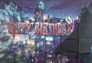 Telón de fondo de fotografía de superhéroe de dibujos animados Batman paisaje nocturno (3x5 pies) - Imagen 1 de 4