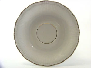 Vintage Walbrzych "Empire" White Gold Edge Saucer Plate Made in Poland - Picture 1 of 6