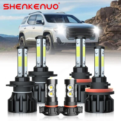 Para Para GMC Acadia 2007 2008 2009 2010 2011 2012 Faro LED azul+luces antiniebla Foto 1 de 4