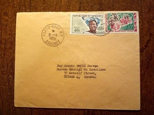 1966 DAHOMEY PORTO-NOVO COVER - Picture 1 of 2