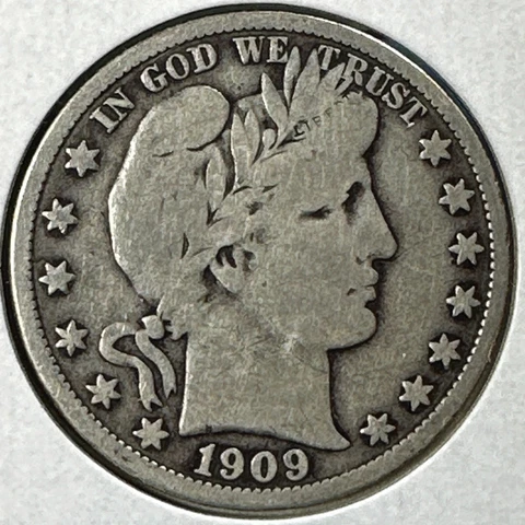 1909 50C Barber Half Dollar (75121) Cover