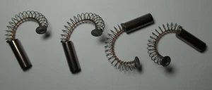 4x NEW ROUND CARBON MOTOR BRUSHES WITH SPRING 22.15mm x 7.62mm 7/8" x 19/64" - Picture 1 of 1