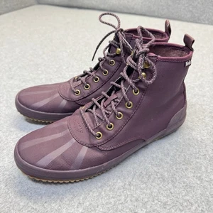 Keds Stiefel Damen 8 Scout IV Splash Schnürschuhe flache Stiefelette burgunderfarben Stoff - Bild 1 von 13