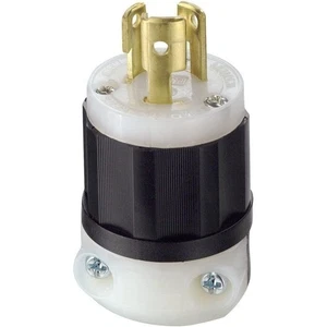 Enchufe de bloqueo Leviton 4720-C NEMA L5-15P 15A 125V - Imagen 1 de 3