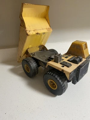Tonka Metal Dump Truck Vintage 1980s 16X8X10 Inches Mighty Yellow Turbo Diesel - Image 1 of 4