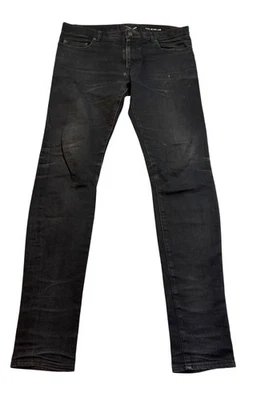 Джинсы Saint Laurent Paris D02 Slim Fit стирка черные - Изображение 1 из 4