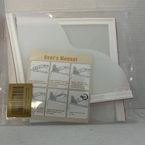 Spidfee Shower Splash Guard Kit Large 2 Piece Set 9.25" x 9.25" Self Adhesive - Picture 1 of 2