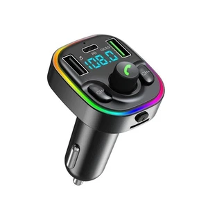 Bluetooth 5.4 FM Transmitter Car Adapter - Car Bluetooth Adapter with Fast Ch... - Picture 1 of 7