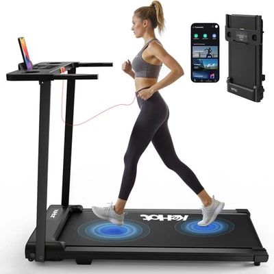 Tapis Roulant Elettrico 12km/h Fitness Cyclette Pieghevole 120kg con Porta Cellulare - Immagine 1 di 4