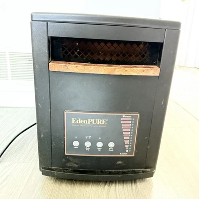 Calentador de espacio infrarrojo de cuarzo EdenPURE GEN3 A3705 1500 W negro con ruedas probado Foto 1 de 3