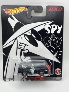 Hot Wheels Premium MAD Magazine Spy vs Spy '66 Dodge Van BLACK - Picture 1 of 6