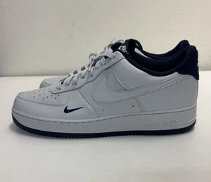 Nike Air Force 1 ‘07 LV8 Low Mini Swoosh Mens Sz 13 Photon Dust Navy HM9483-001 - Picture 1 of 11