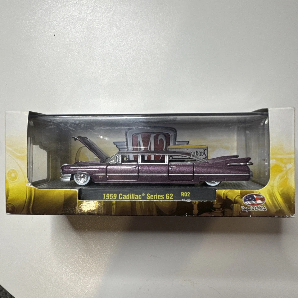 M2 Machines 2013 Mini Motors Special Promotion 1959 Cadillac Series 62 Purple - Image 1 of 4