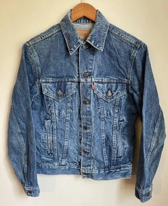 Chaqueta de Jean Levi's Azul Denim Trucker Tipo 3 Vintage Años 90 Talla 38 527 Botón EE. UU. - Imagen 1 de 12