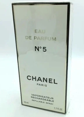 CHANEL N° 5 Perfume 1.7oz / 50ml EDT Spray NEW IN SEALED BOX Rechargeable - Image 1 of 3