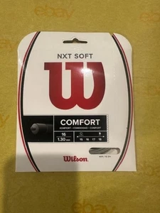 Cuerdas de tenis WILSON NXT Soft Comfort calibre 16 (1,30 mm) plateadas (1 juego) - Imagen 1 de 1