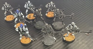 warhammer 40k - x9 necron warriors spare models, used. - Bild 1 von 3