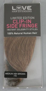 Pony Love Hair Clip-In Extensions Flecos laterales pelo real #10 marrón K25-208 - Imagen 1 de 6