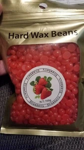 Hard Wax Beans Strawberry Scented 100g - Picture 1 of 3