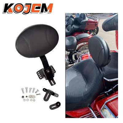 Rider Driver Backrest For Harley-Davidson Touring 97-24 One-Piece Slotted Seats - Image 1 of 4