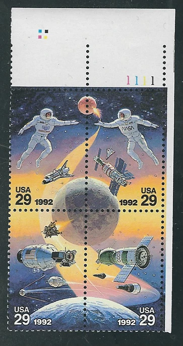 Scott #2631/4 ...29 Cent...Space... Plate Block - Image 1 of 1