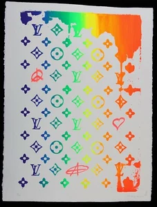 ZIEGLER T SIGNED + dface,shepard fairey,LV,banksy,mr brainwash STICKERS - Picture 1 of 10