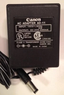 Adaptador de CA AD-11 Cargador Fuente de Alimentación Canon - P20-DX - Excelente PROBADO Foto 1 de 3