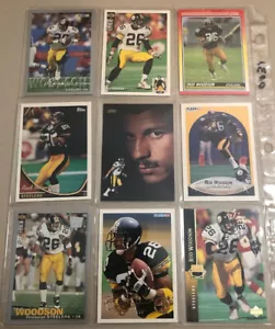 HOF Rob Woodson 🏈 Pittsburgh Steelers Football Cards 🏈 9 Card Lot 🏈 - Picture 1 of 12