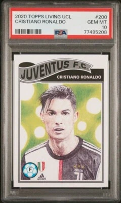 2020 TOPPS LIVING SET UCL UEFA CRISTIANO RONALDO #200 PSA 10 - Image 1 of 2