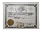 1907 Chicago, Illinois pyramide cratère doré certificat de stock minier #125