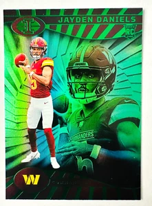 2024 Panini Illusions Jayden Daniels GREEN Trophy RC #93 Commanders Rookie! - Picture 1 of 3