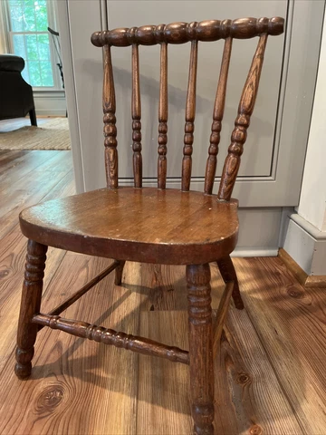 Child’s Wood Antique Chair Cover