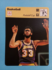 1977-79 Sportscaster "GENEVA C" 4.75x6.25 Card Kareem Abdul-Jabbar #30-12 🏀