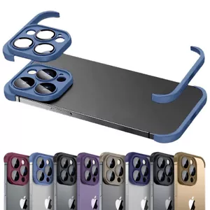 Protezione pad bordo angolo senza cornice + protezione obiettivo per iPhone 16 15 14 13 12 - Foto 1 di 83