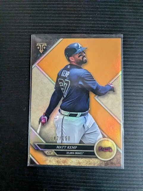 2017 Topps Triple Threads AMBER #56 Matt Kemp /150 BRAVES!! - Image 1 of 1