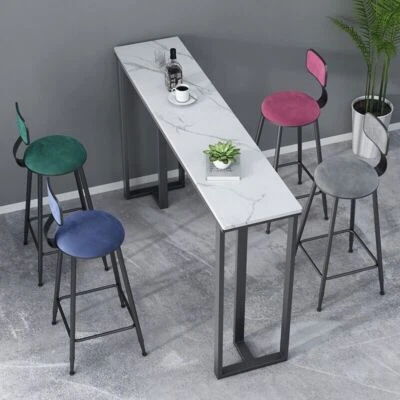 Home Console Table Marble Side Table Long Bar Table Porch Accent Hallway Room - image 1 of 4