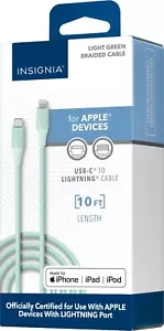Insignia 10' iPhone to USB-C - USB-A or USB-C to USB-C Charge-and-Sync Cable - Picture 1 of 5