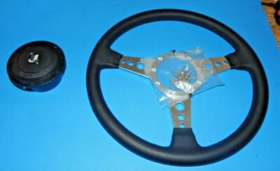 Novo adaptador de volante e cubo de couro genuíno 15" Triumph TR4 TR4A TR6 TR250 - Imagem 1 de 3