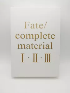 Juego de libros de arte Fate Complete Material I II III con estuche Japón Anime Importación Raro - Imagen 1 de 8