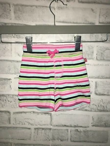NWT BABY GAP INFANT GIRLS 3-6 MONTHS STRIPE SHORTS ELASTIC WAIST COTTON STRIPED - Picture 1 of 2