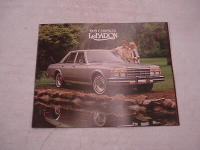 Chrysler Lebaron 1978 folleto de ventas sala de exposición libro de ventas original Foto 1 de 4