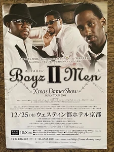 Boyz II Men Xmas Dinner Show Concert Flyer Japan Tour 2008 8.25 X 11.75 Inches - Picture 1 of 1