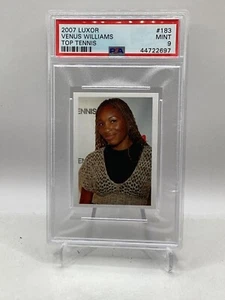 2007 Luxor Top Tennis #183 Venus Williams PSA 9 (Top Pop, Pop 1) - Picture 1 of 2