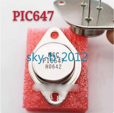 1 PCS NEW PIC647  Sealed Transistor TO-3 3-Pin Transistor - Image 1 of 4