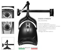 CASCO ASCIUGACAPELLI per PARRUCCHIERE CON SUPPORTO CASCO CAPELLI PROFESSIONALE