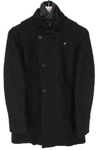 G-Star Minor Wool Relax Trench Coat Women Small Wool Blend Hairy Coated - Picture 1 of 10