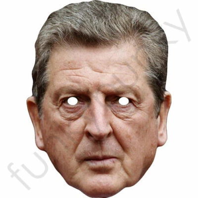 FUNKYBUNKY Roy Hodgson Football Celebrity Card Face Mask - Ready To Wear - Fancy Dress
