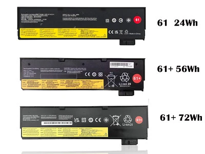 Batería Para Lenovo Thinkpad T470 T480 T570 T580 A475 4X50M08810, 01AV490, 01AV491 - Imagen 1 de 4